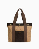 Barbour Healy Tote Bag in Beige front view