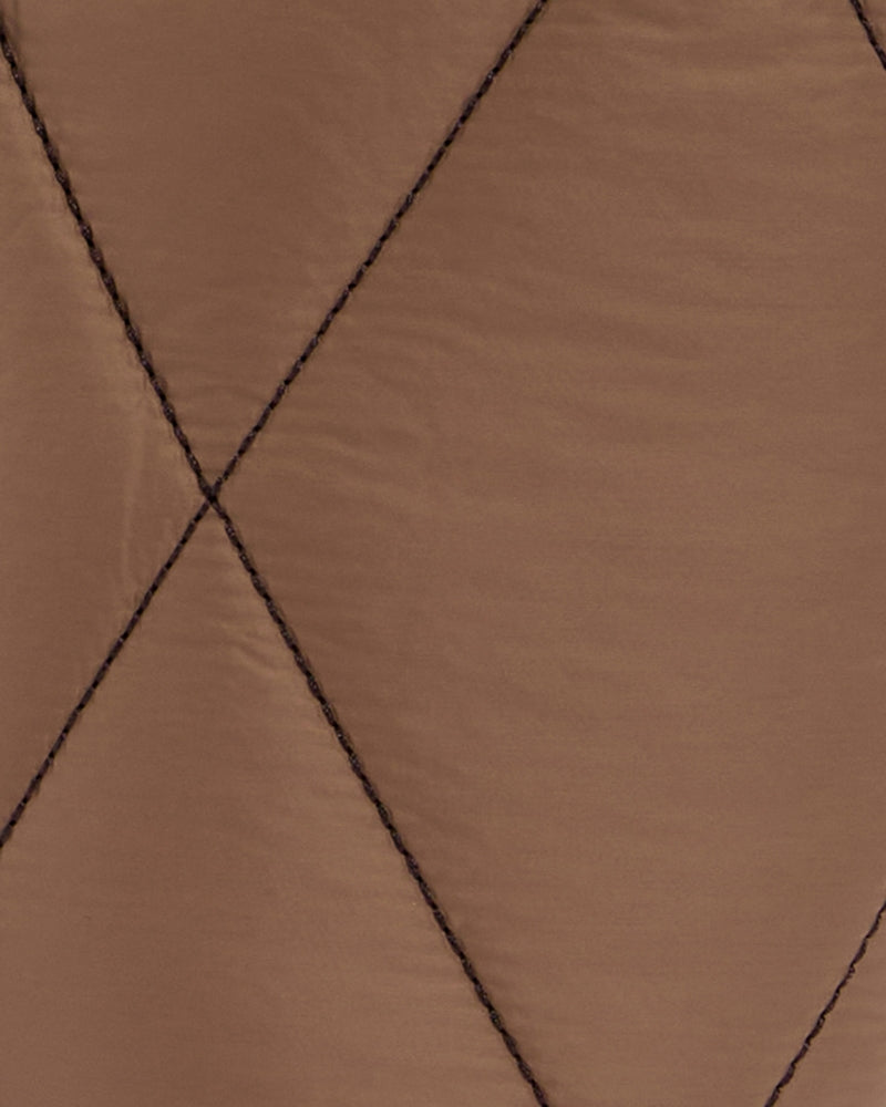 Barbour Healy Tote Bag in Beige quilted detail