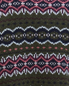 Detail shot of thick roll neck in ribbed wool blend