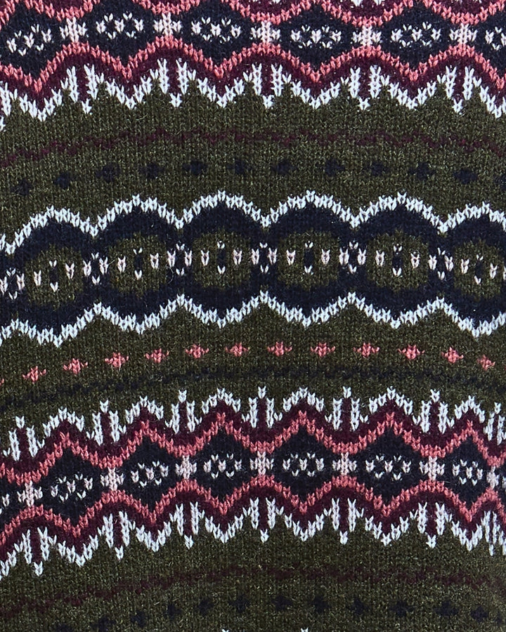 Detail shot of thick roll neck in ribbed wool blend