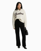 Barbour Ivybridge Jumper Ecru styled portrait