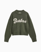 Barbour Ivybridge Jumper Olive front view