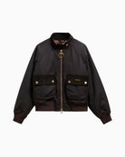 Barbour Ivybridge Wax Jacket in Dark Brown flat lay front view