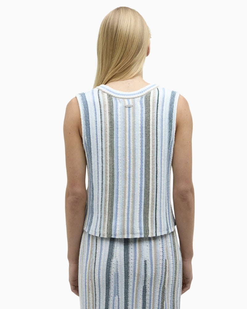 Barbour Josie knitted vest back view