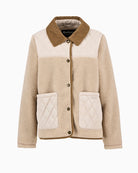 Flat lay of Barbour Laurel fleece showing full front and sleeve design