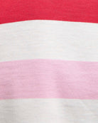 Barbour Lyndale top red pink, close-up fabric view – Áines Boutique