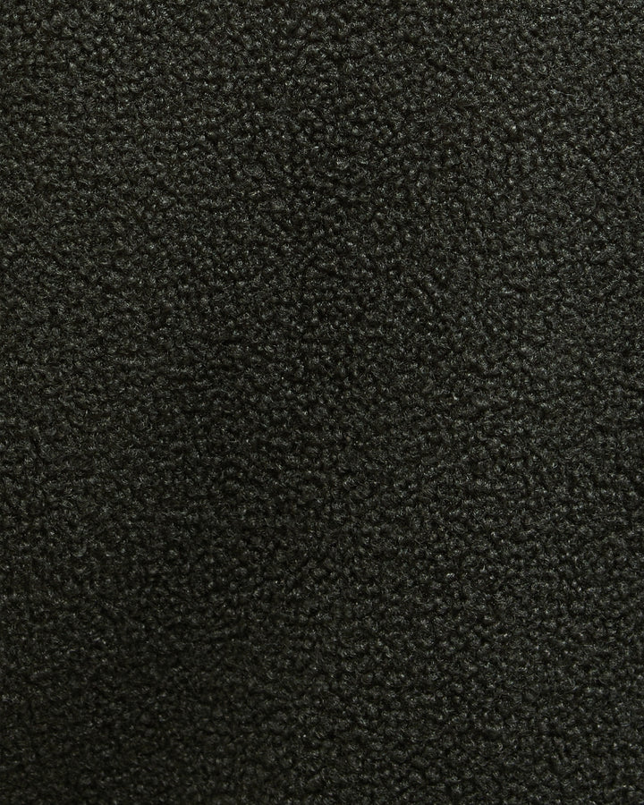Fabric detail showing Fleece in olive colour