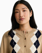 Barbour Mariana Cardigan Beige button detail