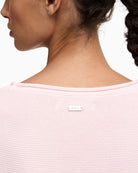 Barbour Marine knitted jumper pink, back neckline detail – Áines Boutique