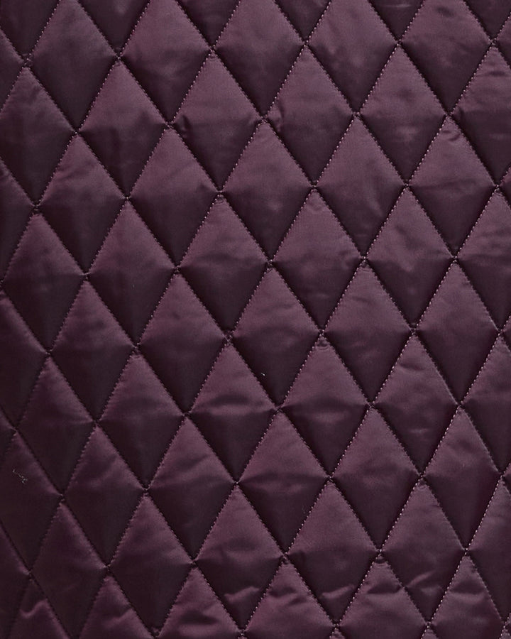 Fabric details and close-up look of diamond quilting 