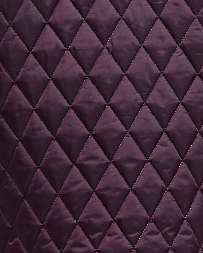 Fabric details and close-up look of diamond quilting 