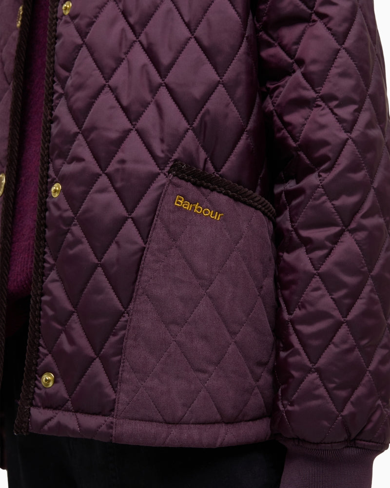 Barbour embroidery on left pocket