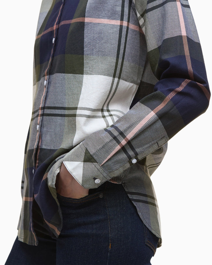 Cuffed long sleeve with subtle stitch detailing