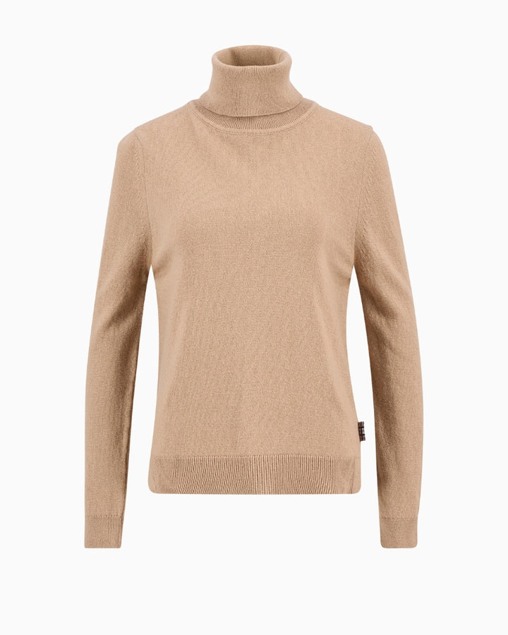 Flat lay of Barbour Pendle jumper displaying full shape, sleeves, and elbow patches