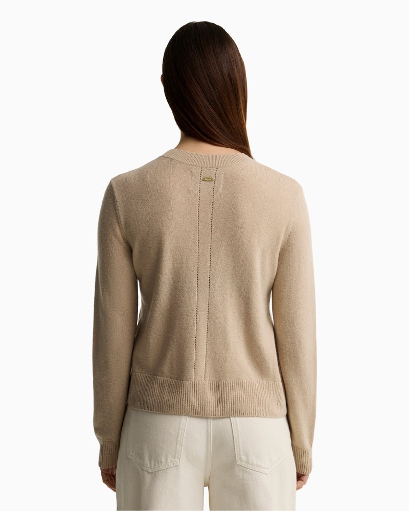 Barbour Penny Jumper Beige back view