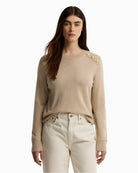 Barbour Penny Jumper Beige front view