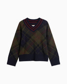 Barbour Shae Jumper Navy Green front view