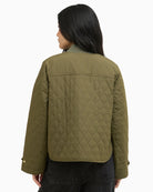 Barbour Whillan quilted jacket green, back view – Áines Boutique