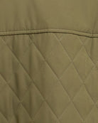 Barbour Whillan quilted jacket green, close-up fabric view – Áines Boutique
