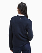 Barbour Woodhouse Cashmere Jumper Navy back view