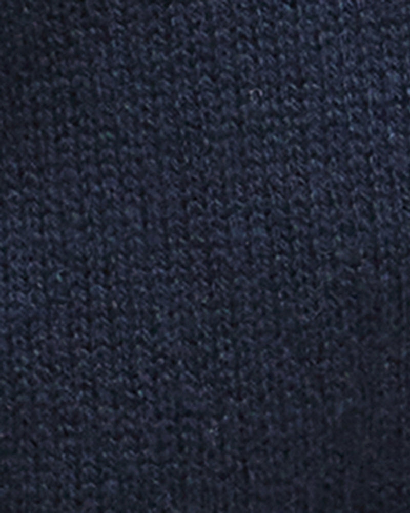 Barbour Woodhouse Cashmere Jumper Navy fabric swatch