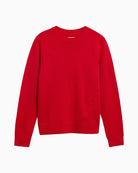 Barbour Woodhouse Cashmere Jumper Red flat front view