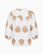 Bariloche Bielsa Blouse in off white back view