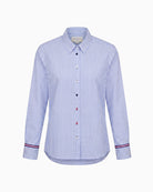 Bariloche Vereda Striped Shirt in blue front view