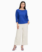 Plain-coloured culottes by Betty Barclay with high waist and side pockets