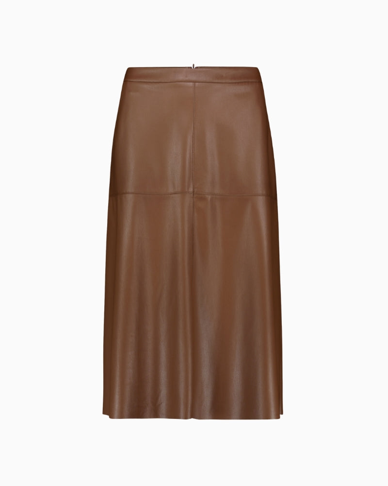 Betty Barclay A-Line Skirt in Tan fabric detail