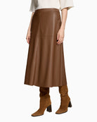 Betty Barclay A-Line Skirt in Tan side view