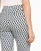 Betty Barclay Business Trousers blue green graphic pocket detail