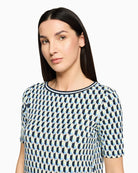 Betty Barclay Casual T-Shirt blue green graphic pattern detail