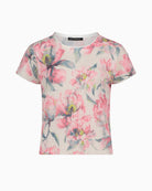 Betty Barclay crinkle top front view – Áines Boutique
