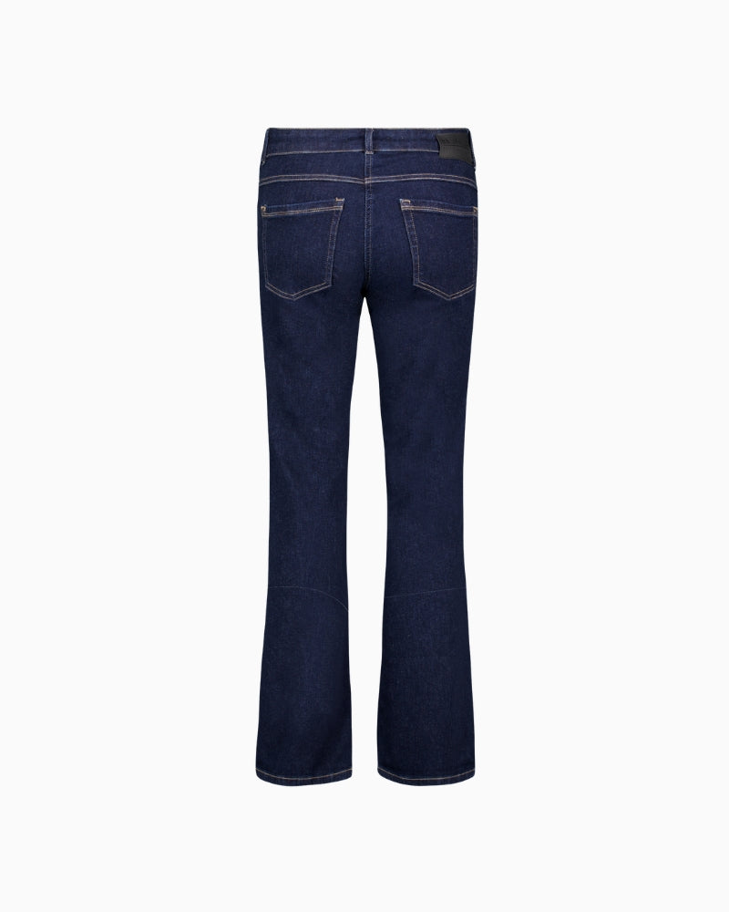 Betty Barclay Flared Cut Jeans in Dark Denim back view