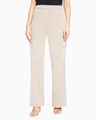 Betty Barclay jersey high waist trousers front view on model – Áines Boutique