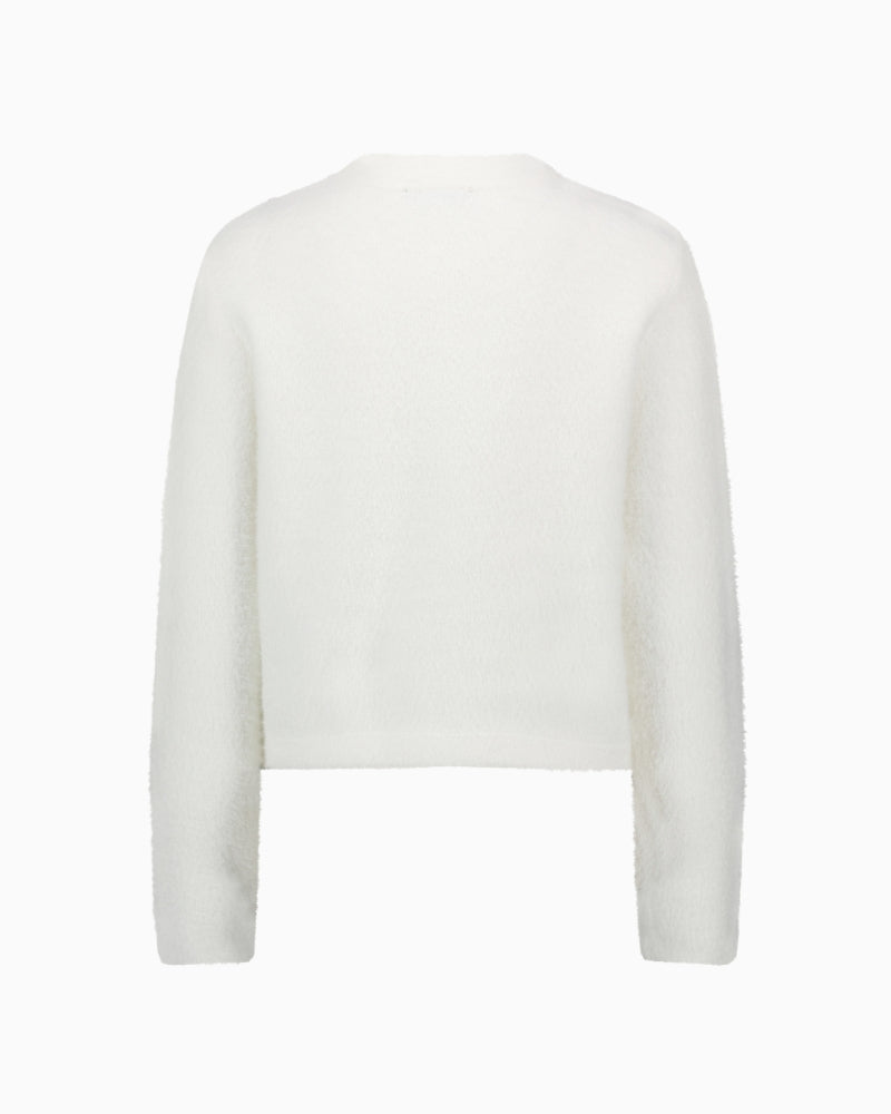 Betty Barclay Knit Cardigan in Cream back detail