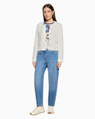 Betty Barclay Knit Cardigan in Cream styled view