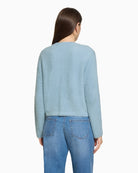Betty Barclay Knit Cardigan in Pale Blue back view