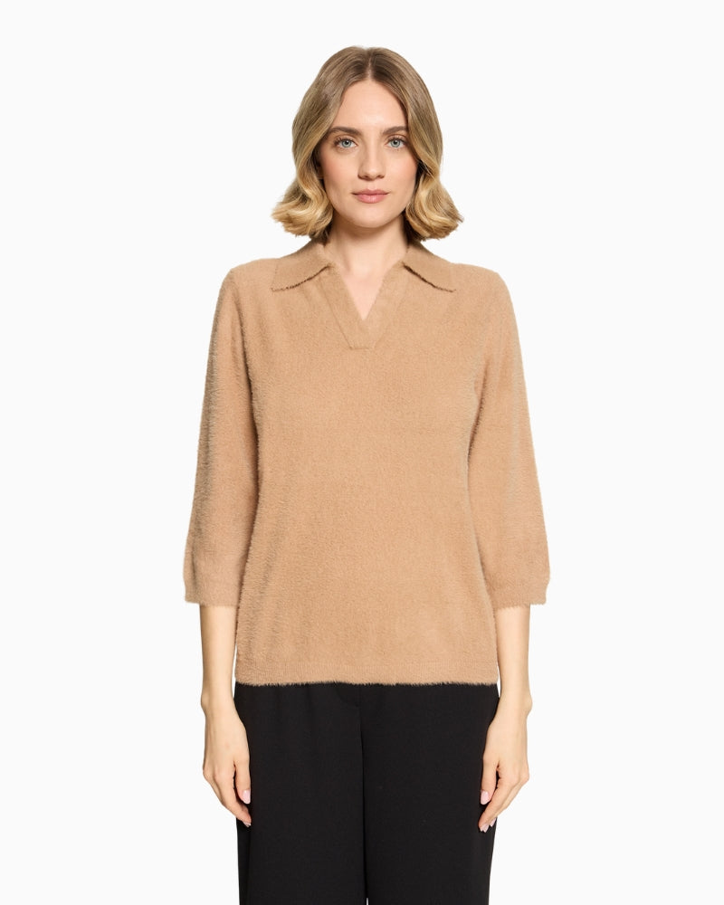 Betty Barclay Knit Jumper in Beige front view