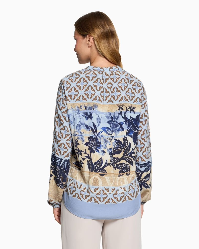 Betty Barclay Long Blouse in Blue back view