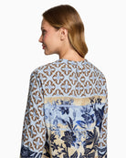Betty Barclay Long Blouse in Blue back view
