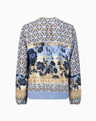 Betty Barclay Long Blouse in Blue sleeve detail