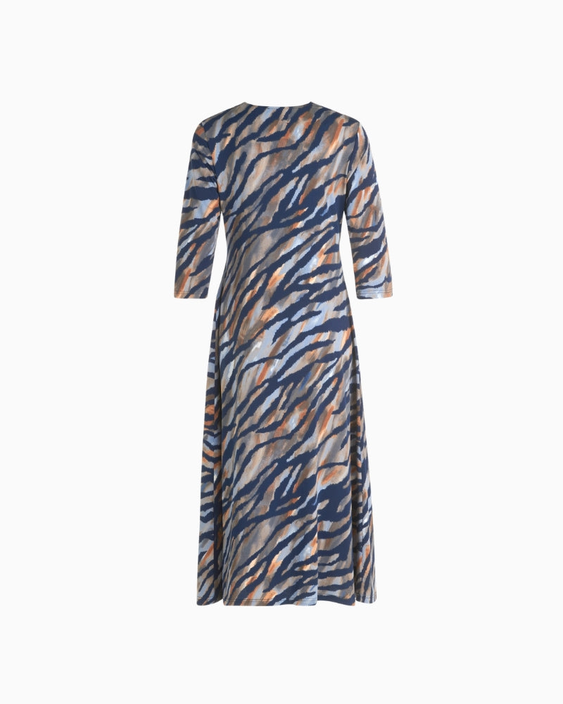 Betty Barclay Midi Dress in Blue back view