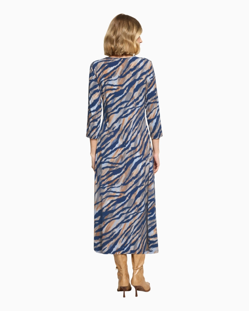 Betty Barclay Midi Dress in Blue back view