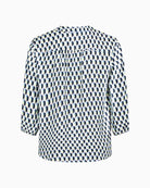 Betty Barclay Overblouse blue green graphic back view