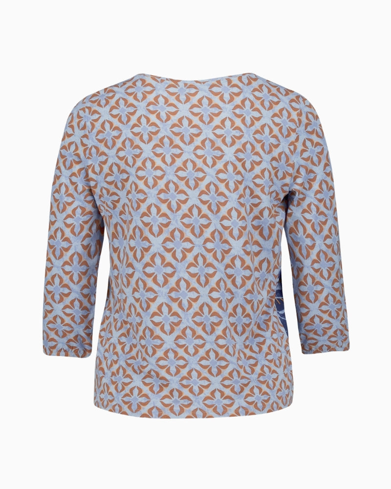 Betty Barclay Oversized Top in Blue back view