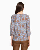 Betty Barclay Oversized Top in Blue back view
