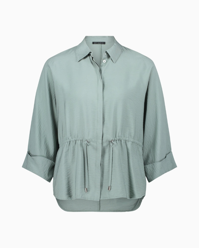 Betty Barclay plain coloured blouse flat lay front view – Áines Boutique