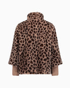 Betty Barclay Plush Jacket in Leopard back view